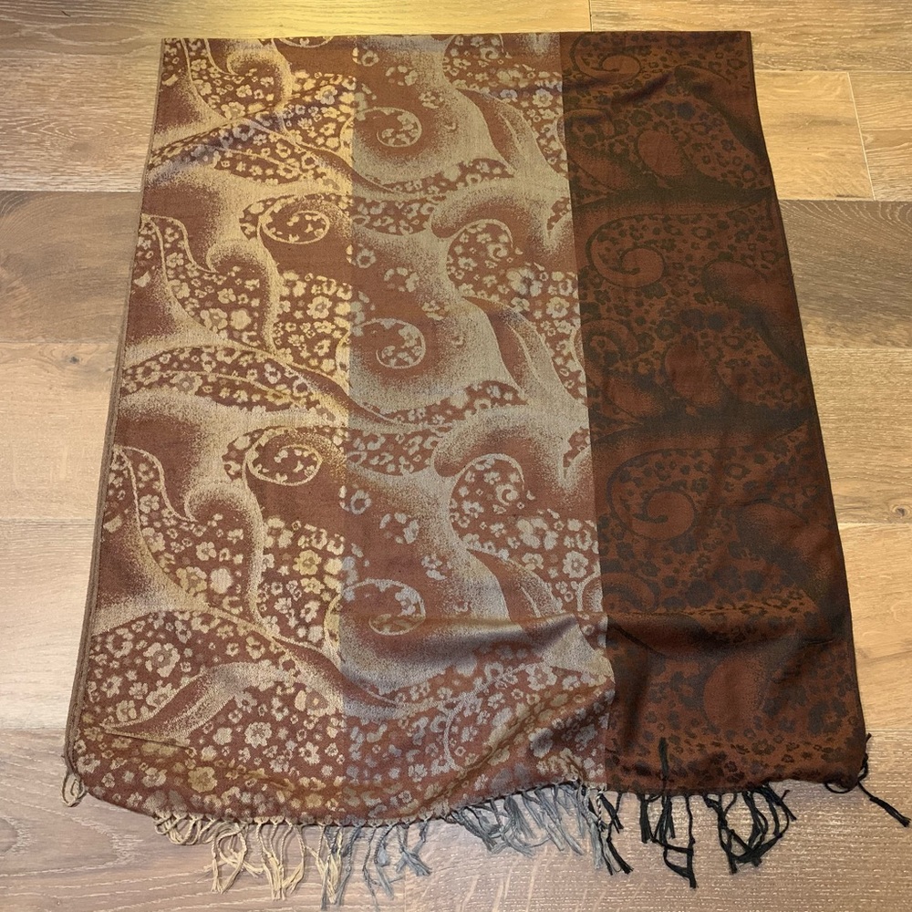 Pashmina three colors 100% pashmina - Picture 9 of 11
